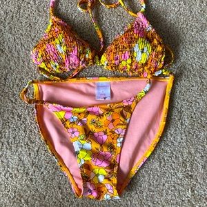 Xhileration target floral bikini set